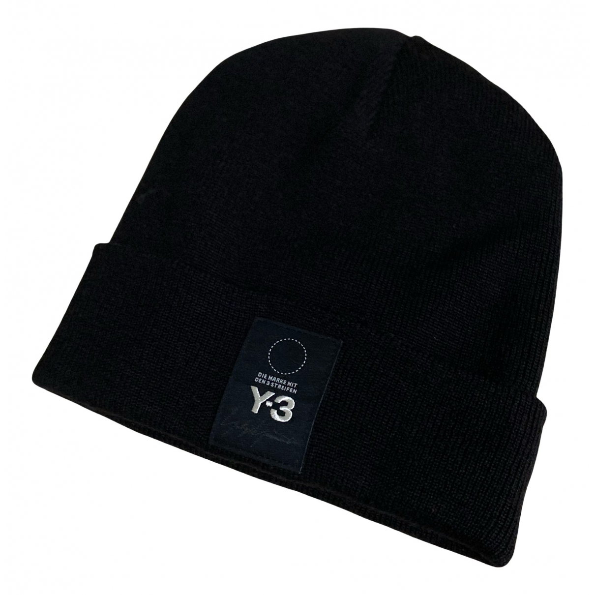 Wool hat Y-3 by Yohji Yamamoto Black 
